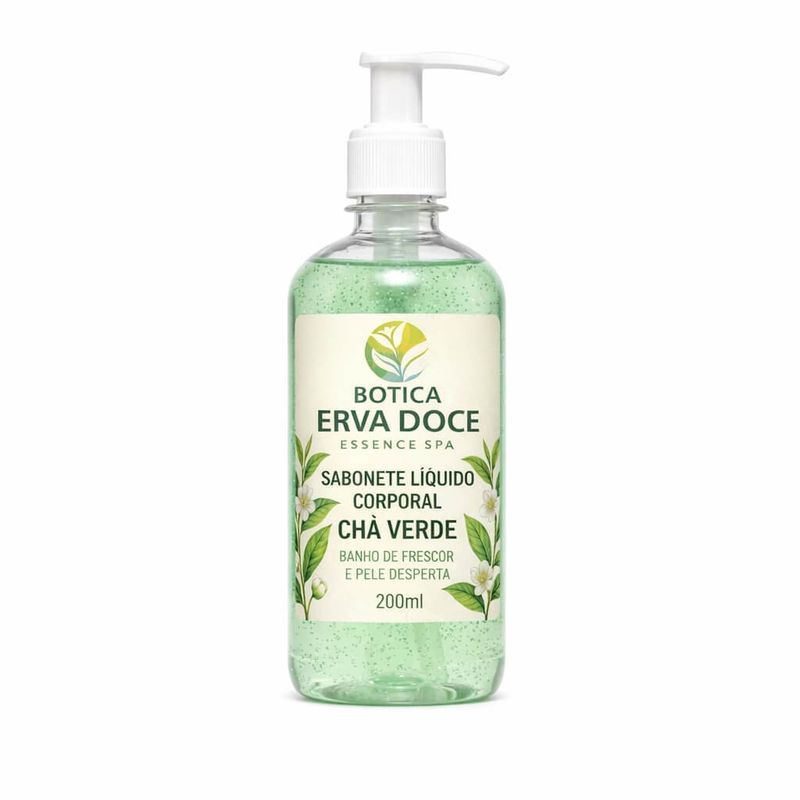 Sabonete Líquido Corporal Chá Verde Botica Essence Spa