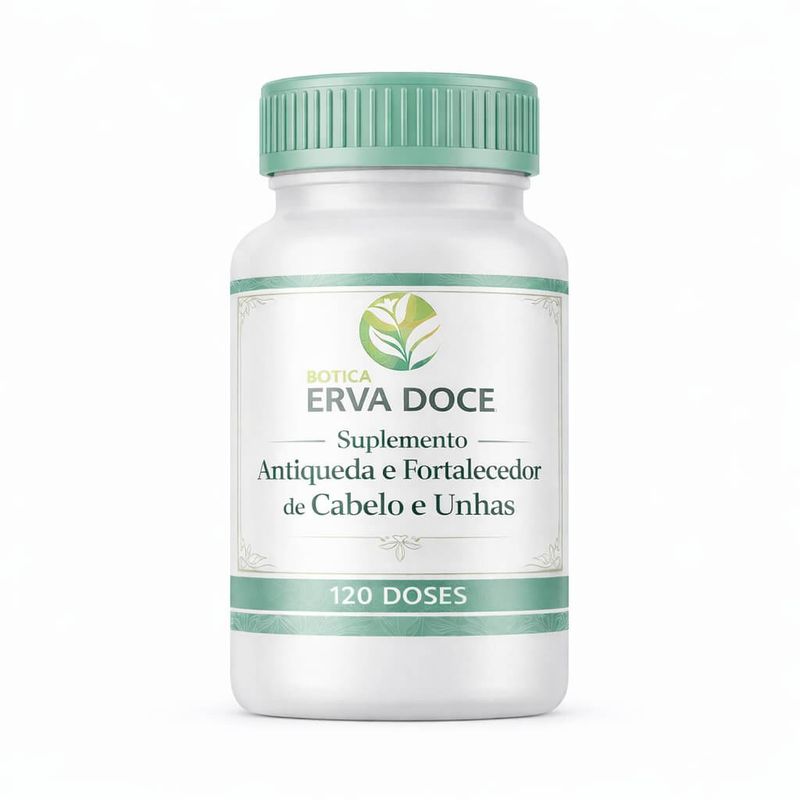 Capsula Antiqueda e Fortalecedor dos Cabelos e Unhas 120 Doses
