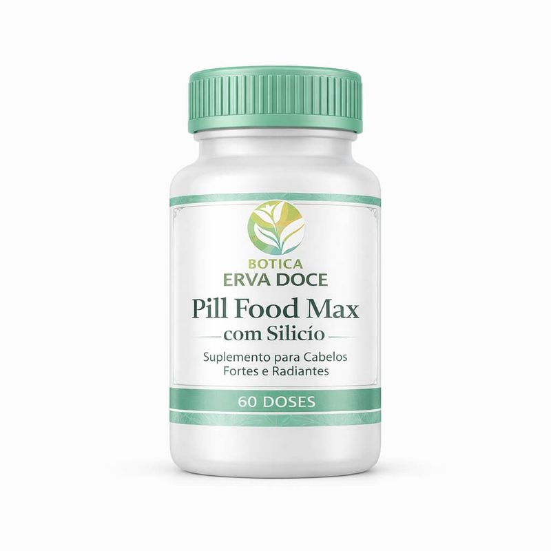 Pill Food Max Silício Organico 60 Doses