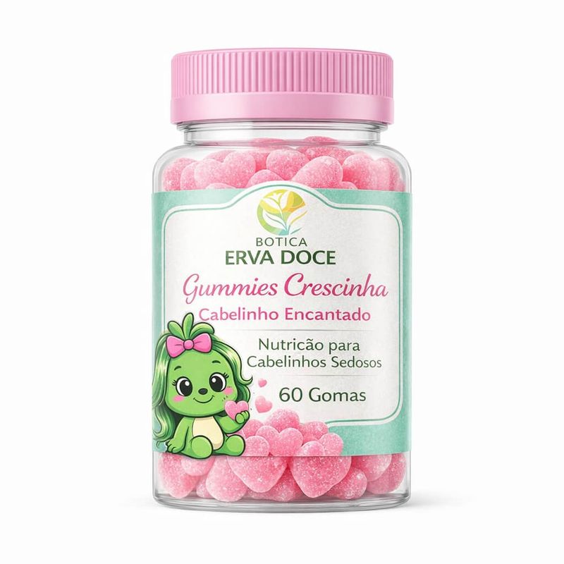 Gummies Crescinha Cabelinho Encantado 60 und Gomas Nutrição