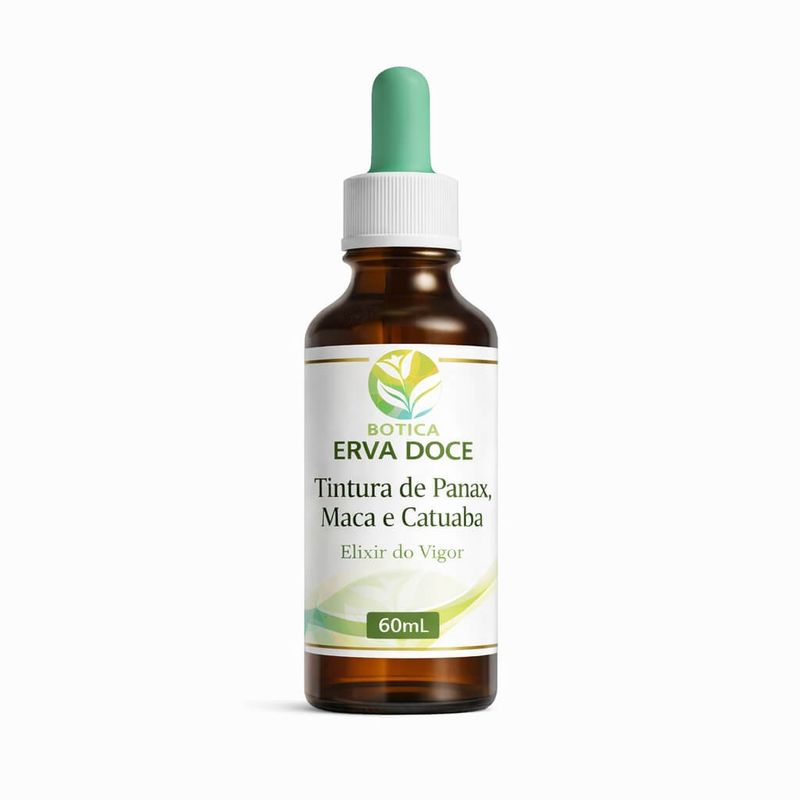 Tintura de Panax, Maca e Catuaba 60mL