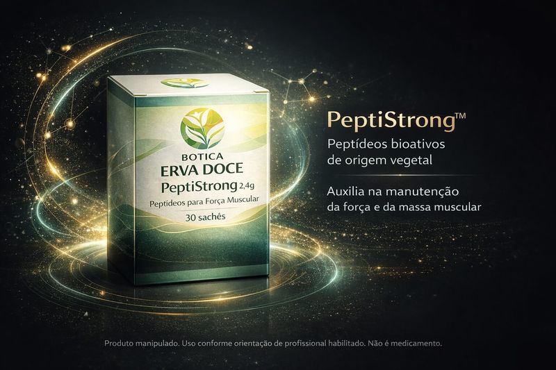 Peptistrong 2,4g 30 sachês: Peptídeos para Força Muscular