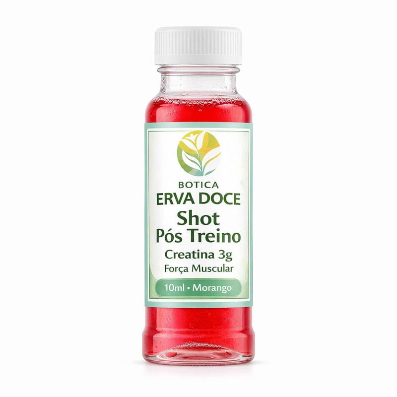Shot de Creatina 3g Morango 30 und: Mais Força e Energia