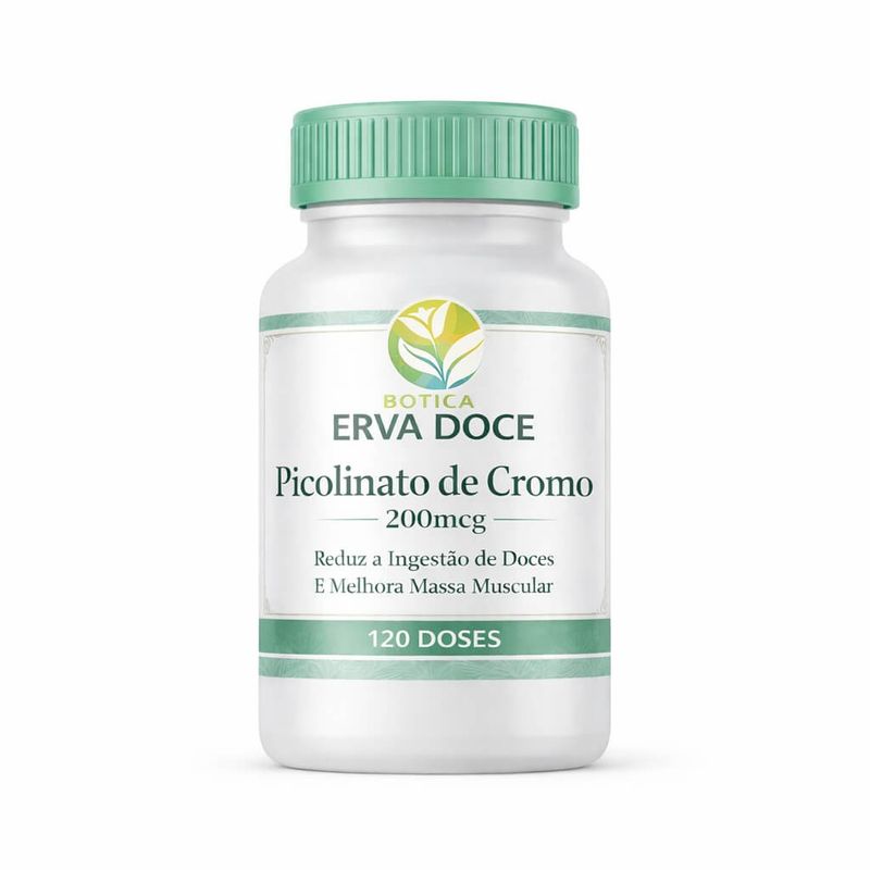 Picolinato de Cromo 200mcg 120 Doses