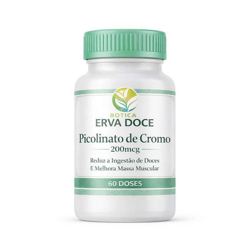 Picolinato de Cromo 200mcg 60 Doses
