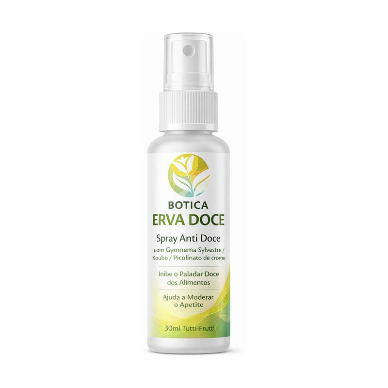 Spray Natural Redutor de Apetite por Doces 30ml Tutti-Frutti