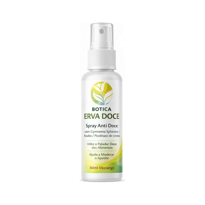 Spray Natural Redutor de Apetite por Doces 60ml Sabor Morango
