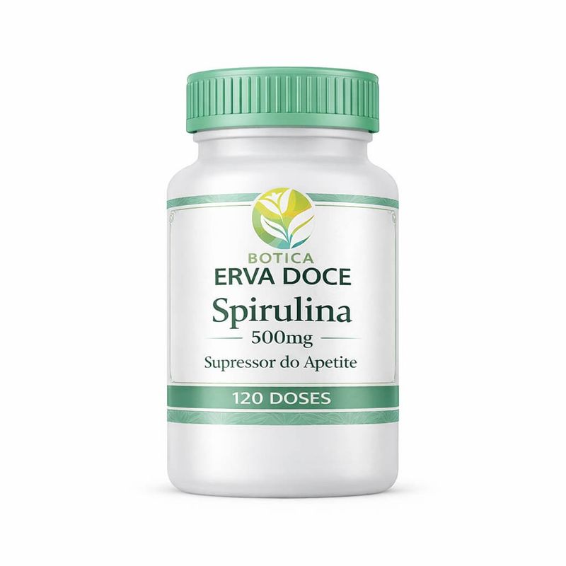 Spirulina 500mg 120 capsulas