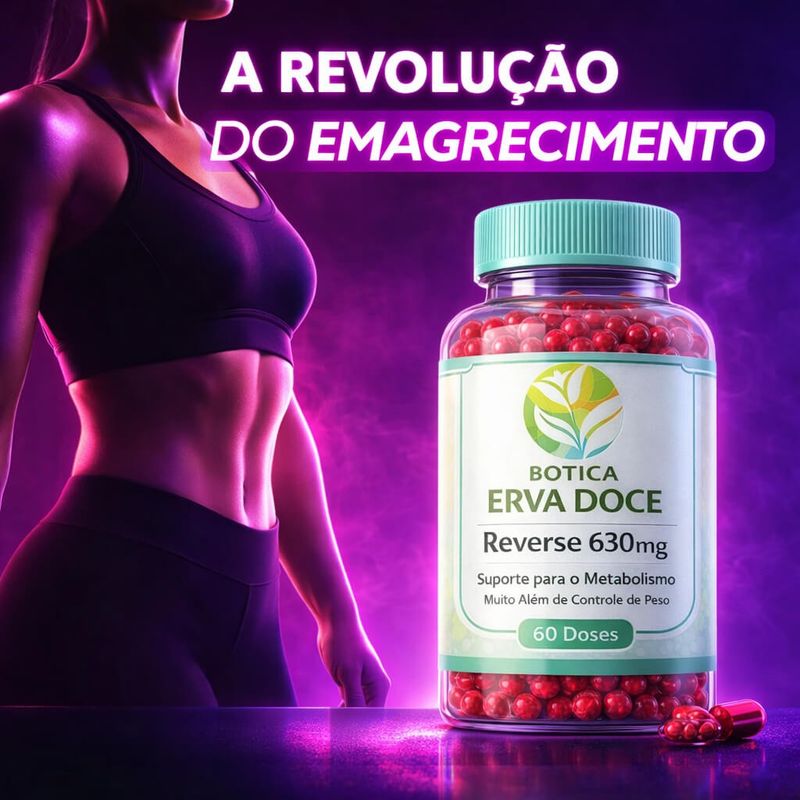 Reverse 630mg 60 cápsulas: Suporte para o Metabolismo