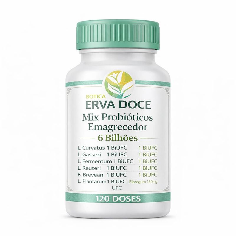 Mix Probióticos Emagrecedor 6 Bilhões UFC 120 Doses