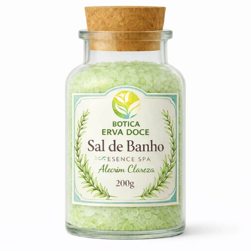 Sal de Banho Botica Essence Spa Alecrim Clareza 200g