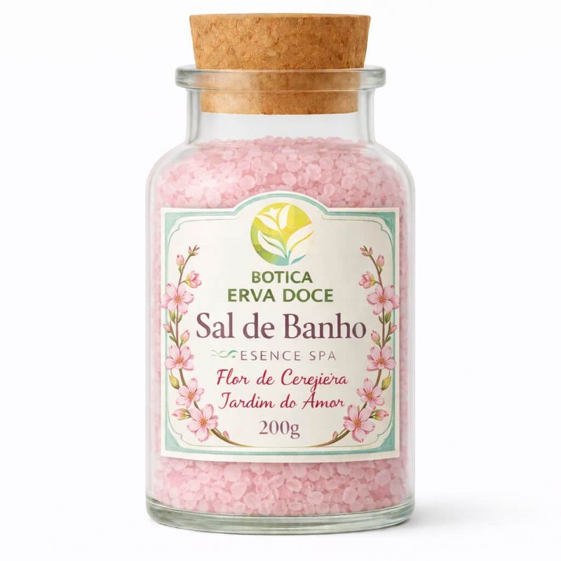 Sal de Banho Botica Essence Spa Flor de Cerejeira Romantismo
