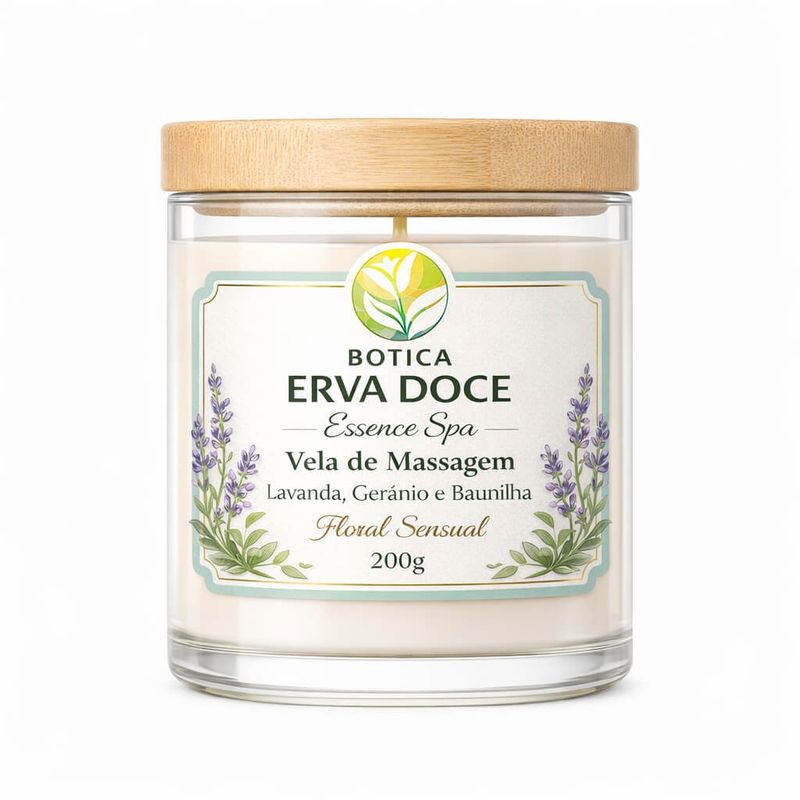 Vela de Massagem Lavanda, Gerânio e Baunilha Botica Essence Spa