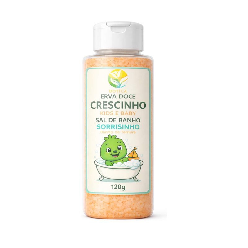 Sal de Banho Sorrisinho Crescinho Kids e Baby 120g