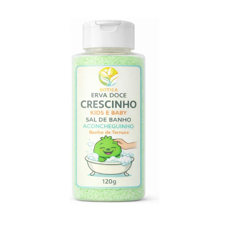 Sal de Banho Aconcheguinho 120g Crescinho Kids e Baby