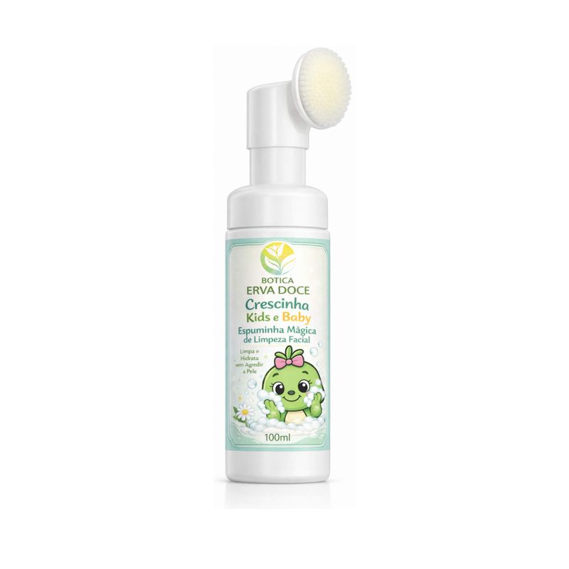 Crescinha Kids Espuminha Mágica de Limpeza Facial 100mL