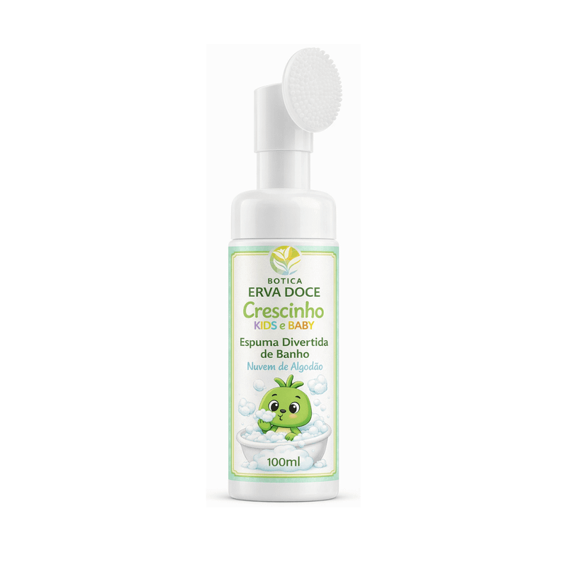 Espuma Divertida Nuvem de Algodão Crescinho Kids e Baby 100mL