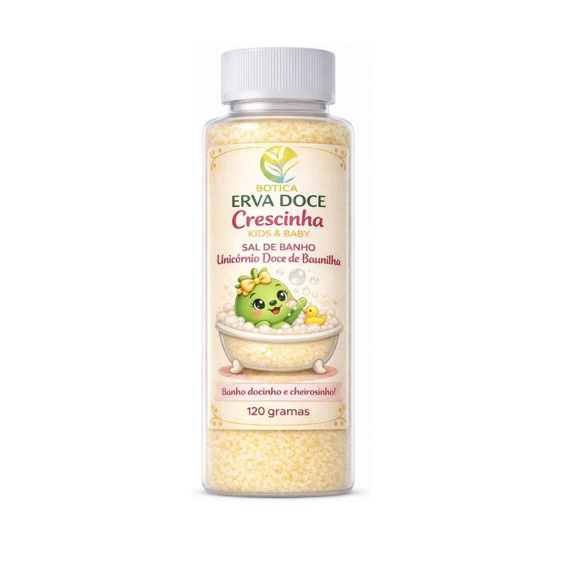 Sal de Banho Infantil 120g Unicórnio Doce Crescinha Kids