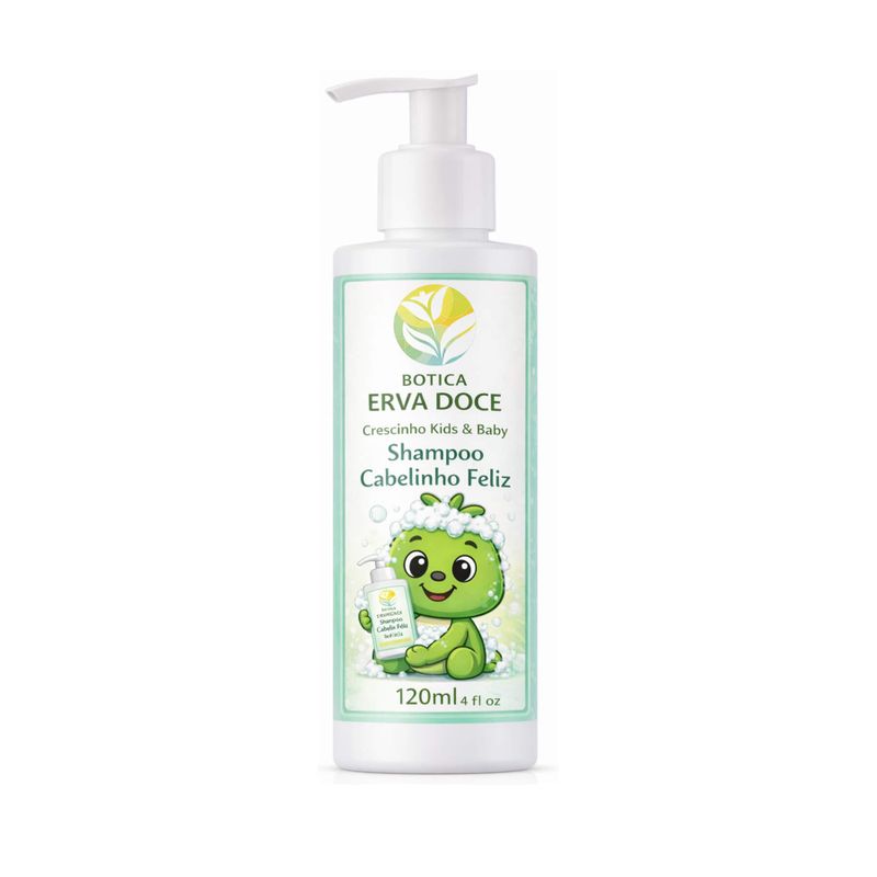 Shampoo Cabelinho Feliz Crescinho Kids e Baby 100mL