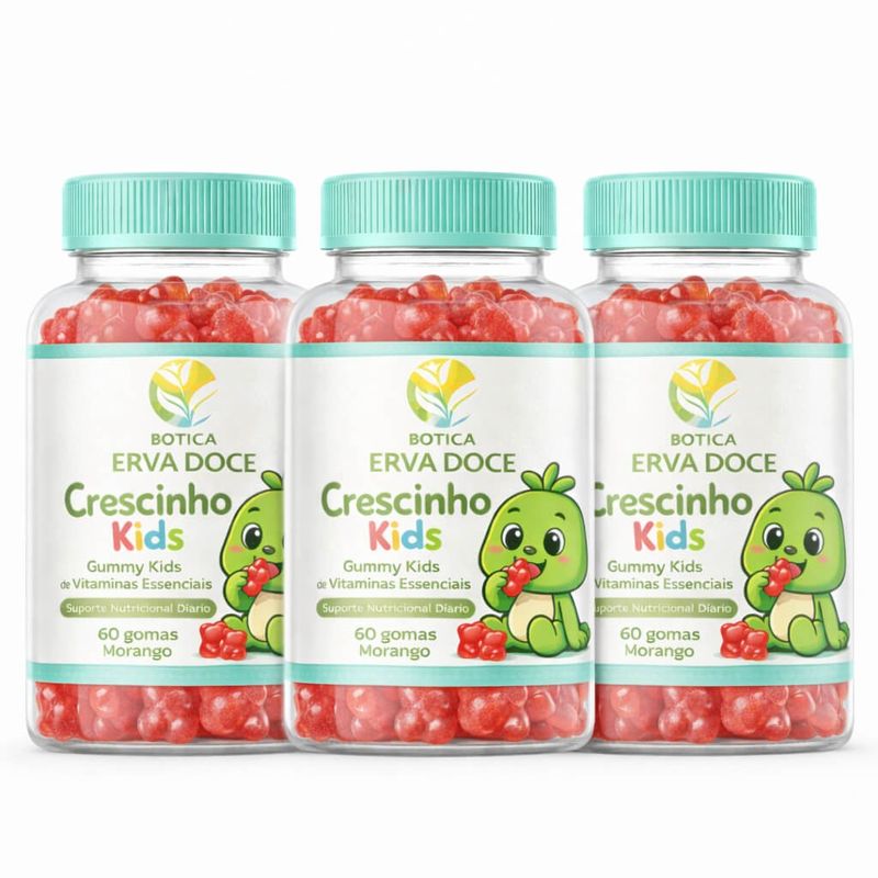 Kit Leve 3 Pague 2 Gummy Kids Vitaminas Infantis 60 gomas