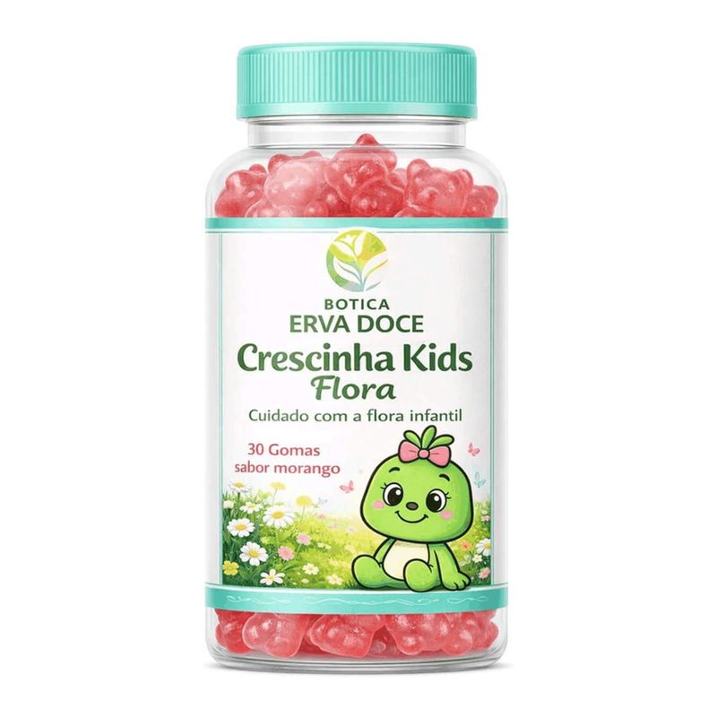 Crescinha Flora Gomas Cuidado da Microbiota Meninas 30und
