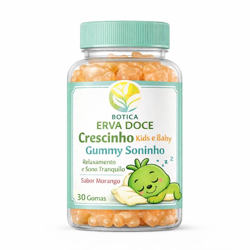 Gummy Sono Kids 30 und: Sono Tranquilo Sabor Morango