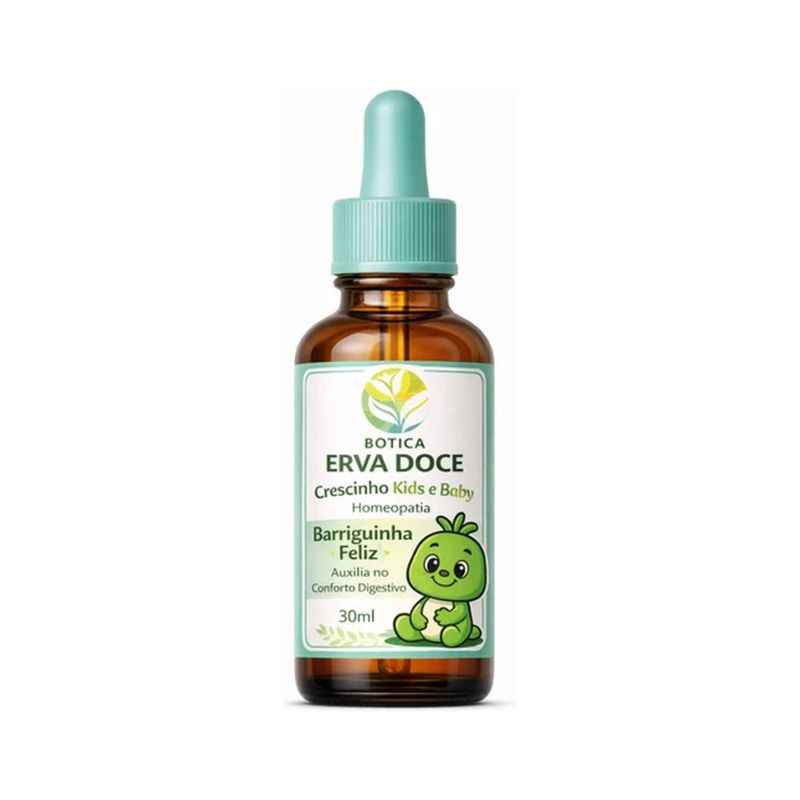 Homeopatia Barriguinha Feliz 30mL Crescinho Kids e Baby
