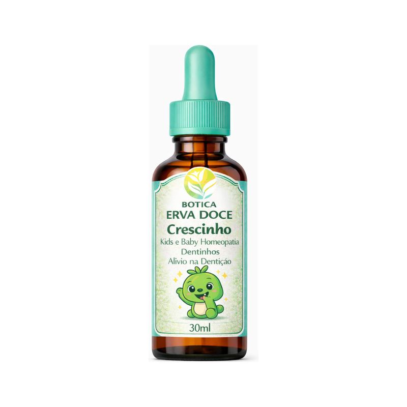 Homeopatia Alívio na Dentição 30mL Crescinho Kids e Baby