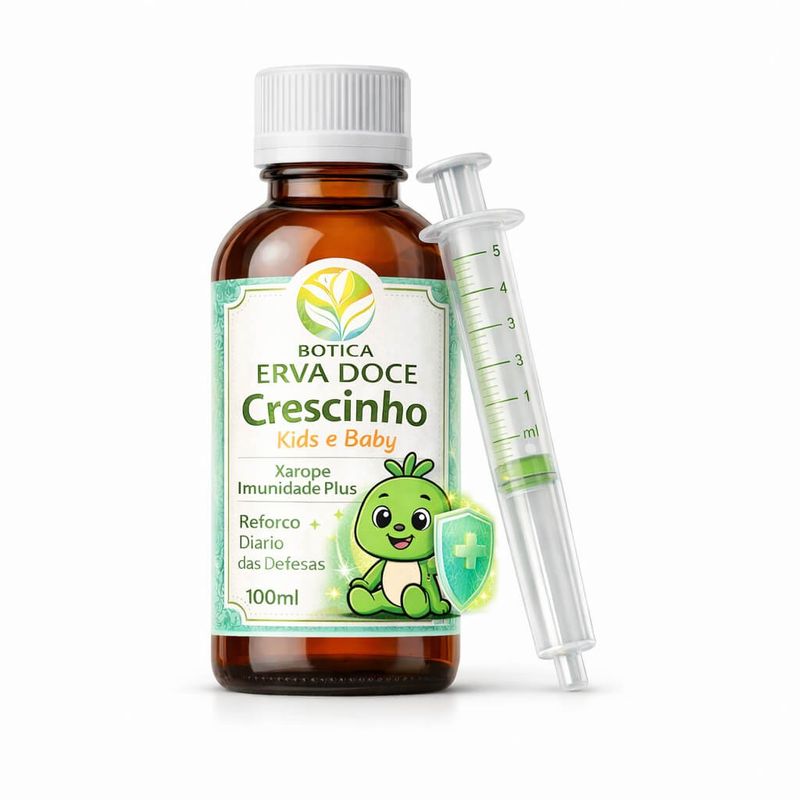 Xarope Imunidade Plus Crescinho Kids 100mL Reforço da Defesa