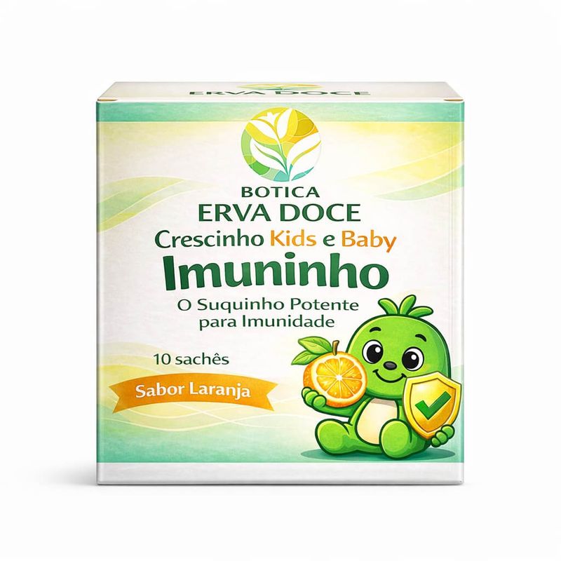 Crescinho Juice Imunidade Sabor Laranja 10 sachês