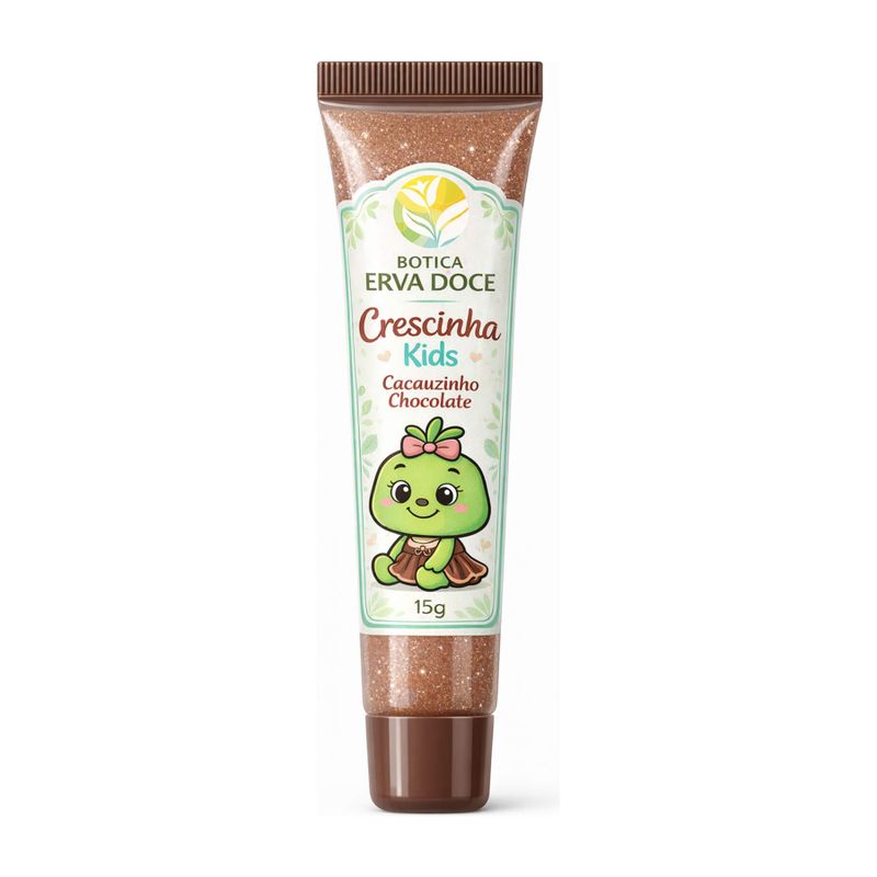 Gloss Cacauzinho 15g Crescinha Kids: Hidratação de Chocolate