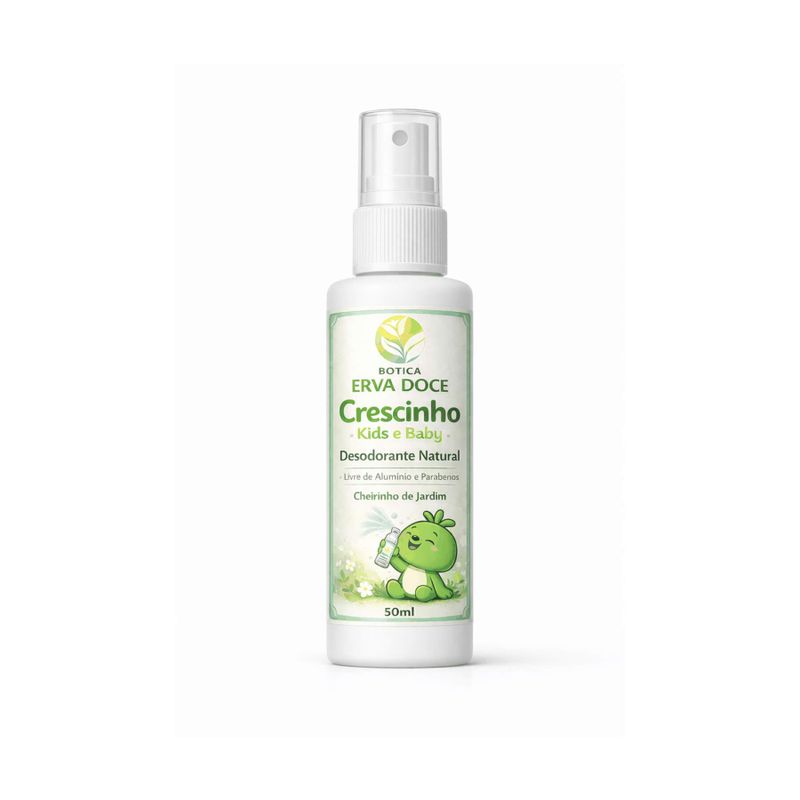 Desodorante Natural Cheirinho de Jardim 50mL Crescinho Kids