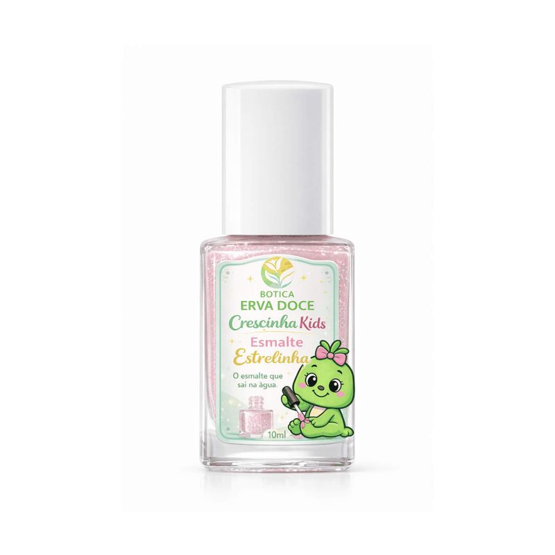 Esmalte Hipoalergênico Estrelinha 10mL Crescinho Kids e Baby