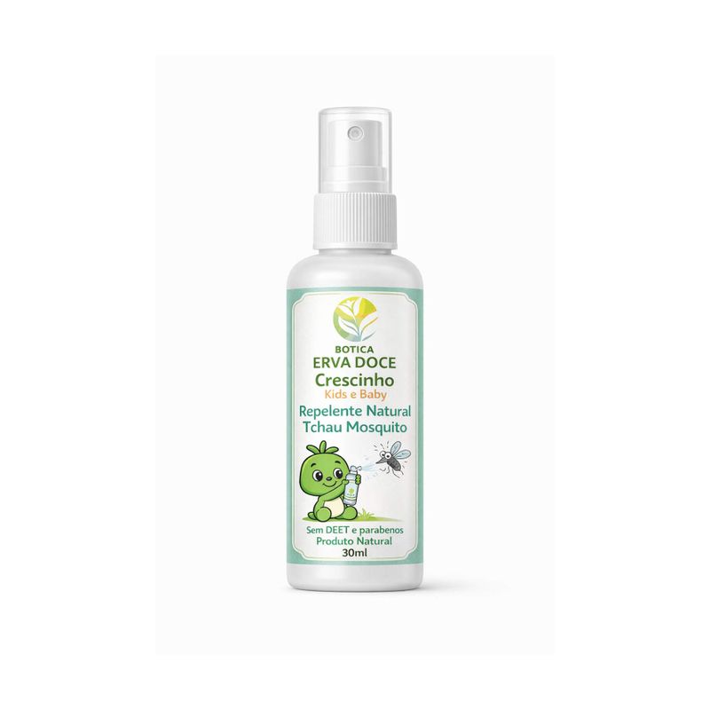 Repelente Natural Tchau Mosquito 30mL Crescinho Kids e Baby