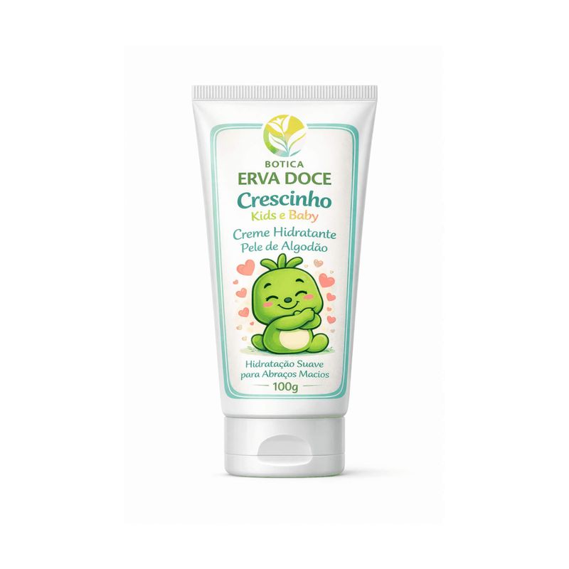 Creme Hidratante Pele de Algodão Crescinho Baby e Kids  100g