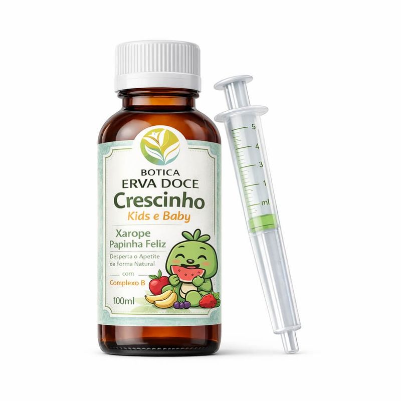 Xarope Papinha Feliz Crescinho Kids 100mL: Desperta Apetite