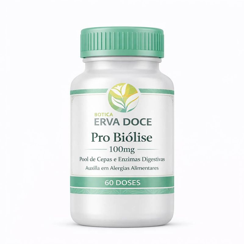 Pro Biolise 100mg Pool de Probióticos e Enzimas 60 Doses