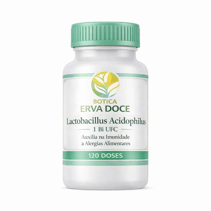 Lactobacillus Acidophilus 1 Bilhão UFC  120 Doses