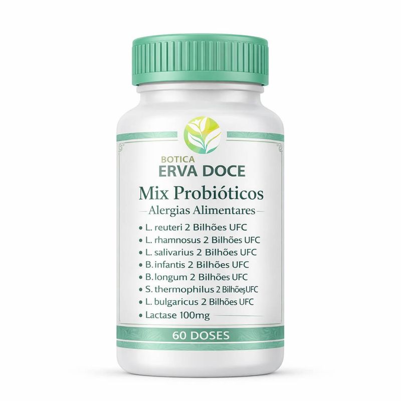 Mix Probioticos Alergias Alimentares 60 Doses