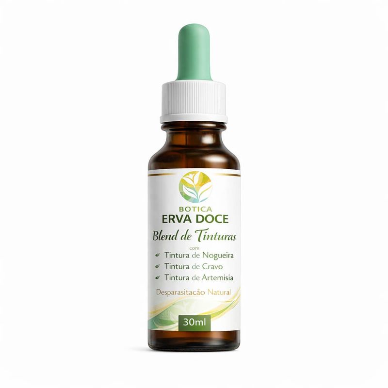 Blend de Tinturas Hulda Clark: Inicie sua Desparasitação Natural (30ml)
