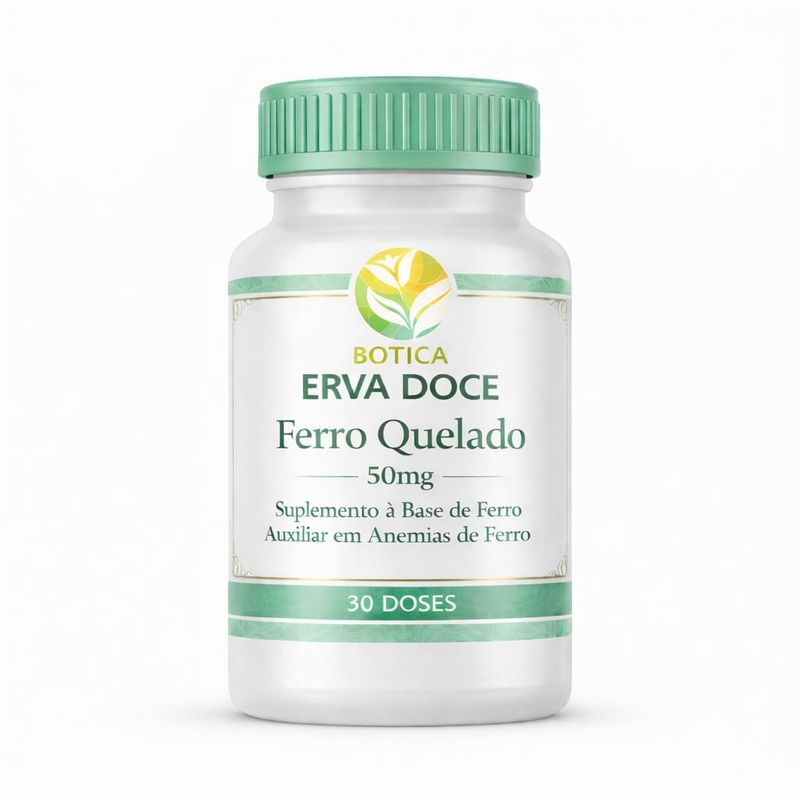 Ferro quelado 50mg 30 Doses