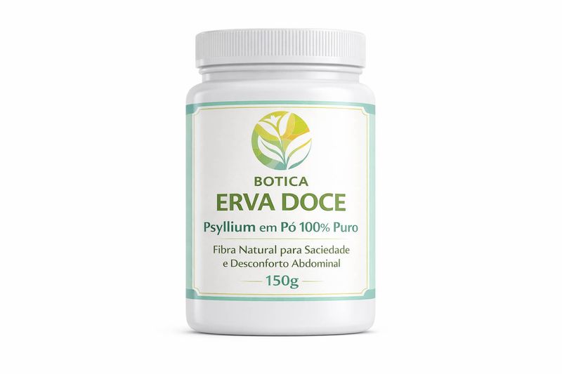 Psyllium Pó 100% Puro 150g – Fibra Natural