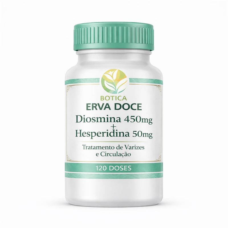 Diosmina e Hesperidina -Suporte ao Tônus Venoso e Microcirculação 120 Doses