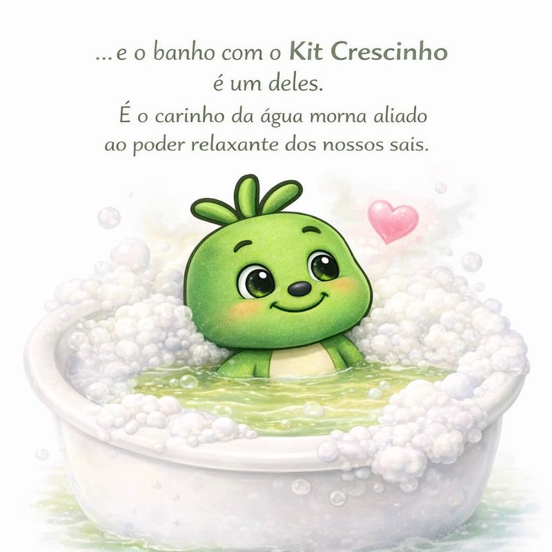 Kit Sais de Banho Infantil Crescinho - Relaxamento e Diversão - 3 Unidades