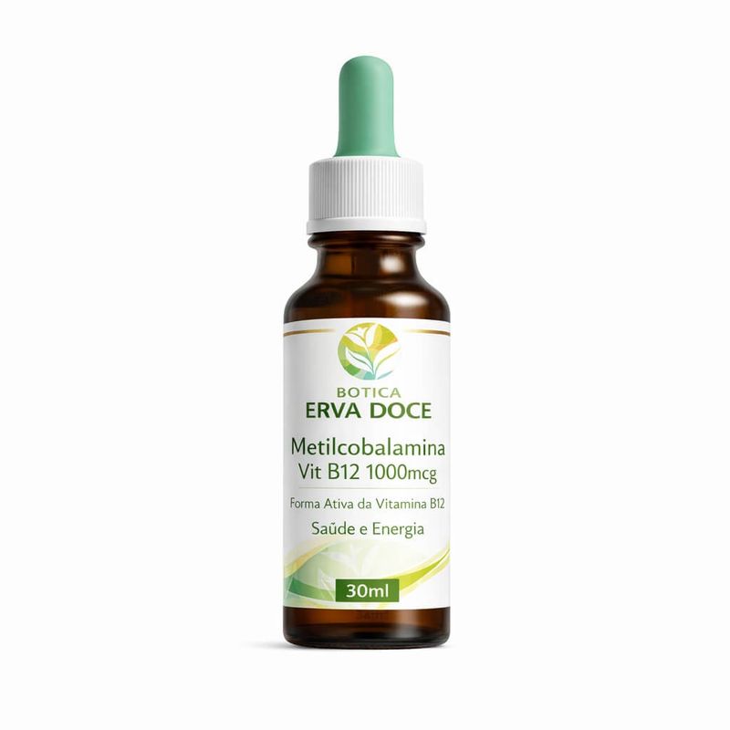 Metilcobalamina Vit B12 1000mcg Gotas 30ml: Saúde e Energia