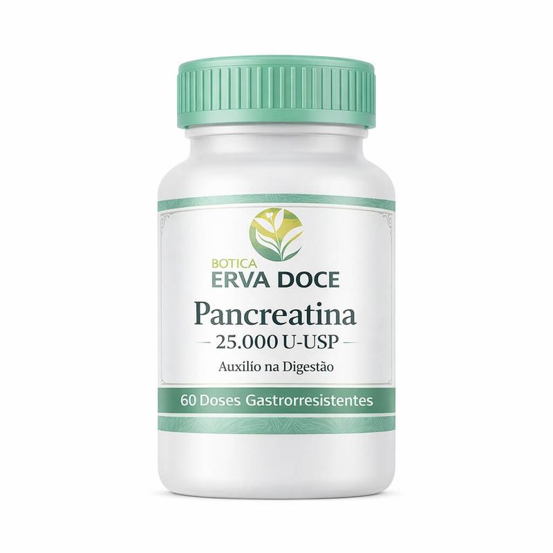 Pancreatina 25.000 U-USP 60 Doses Gastrorresistentes