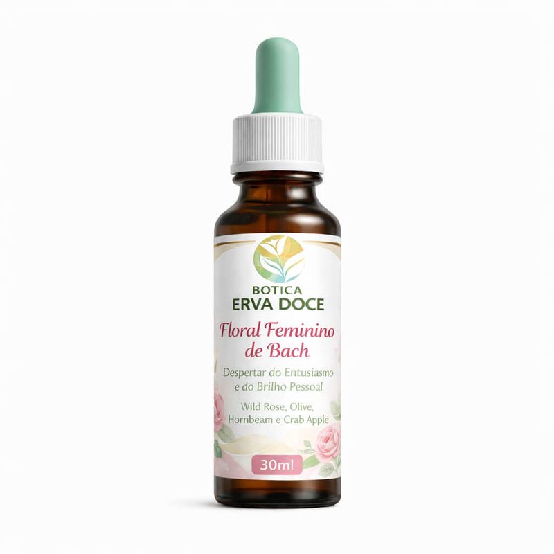 Floral Feminino de Bach Vitalidade e Energia Interior 30ml