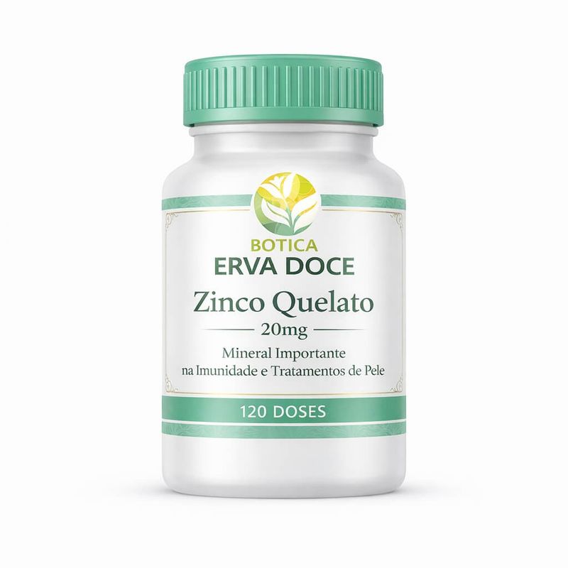 Zinco quelato 20mg 120 capsulas