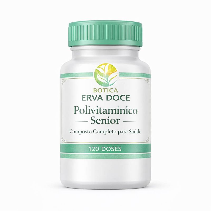 Polivitamínico Sênior 50+: Longevidade e Saúde Visual 120 Doses