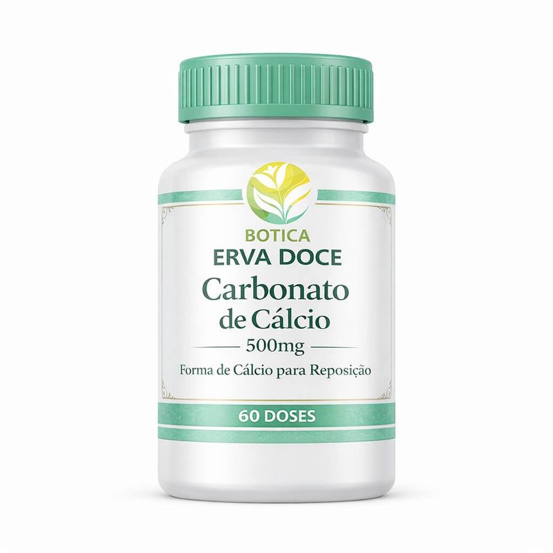 Carbonato de Cálcio 500mg 60 Doses